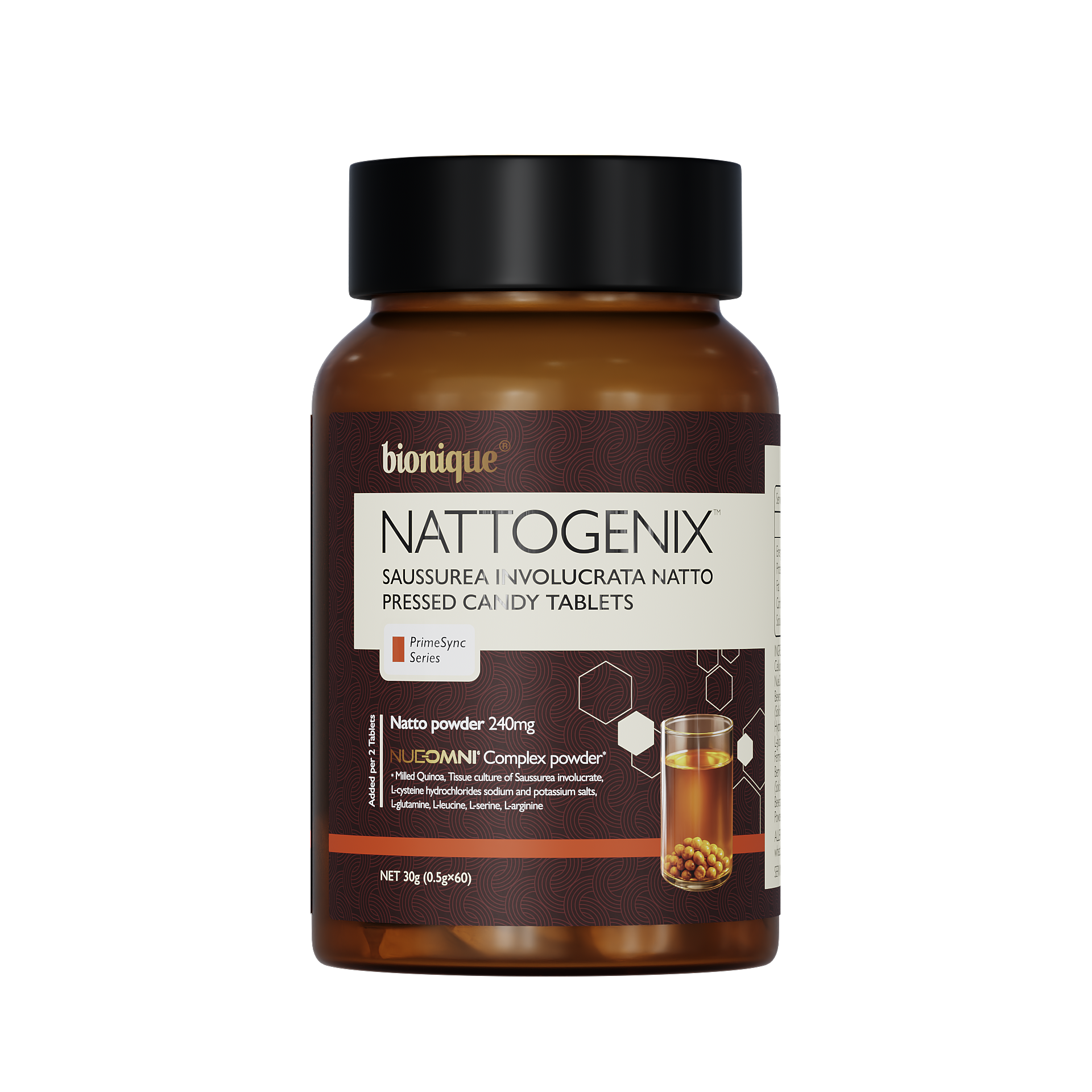 Bionique NATTOGENIX Saussurea Involucrata Natto Pressed Candy Tablets